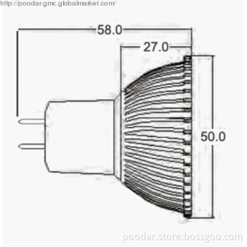 MR16 GU5.3   3*2W CREE  Spotlight